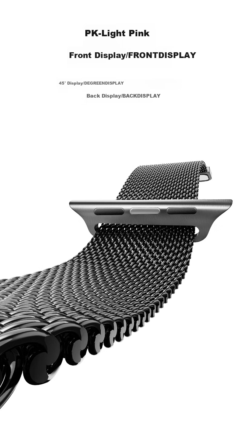M&Q Suitable for Apple Watch Band, Compatible with Apple IWatch Milanese Loop S8/7/6/SE/5/Ultra 4
