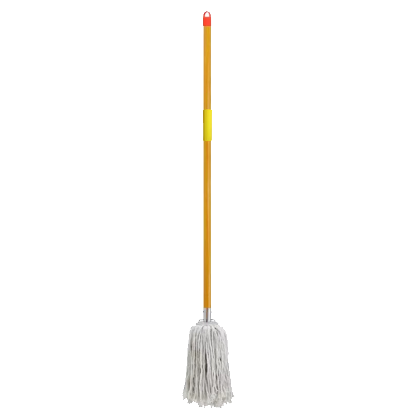 Home Maid Cotton Yarn Mop, Wooden Handle Traditional Floor Mop, Dust Pusher, Sponge Cotton, Property Management Factory Cotton Thread Car Wash Mop