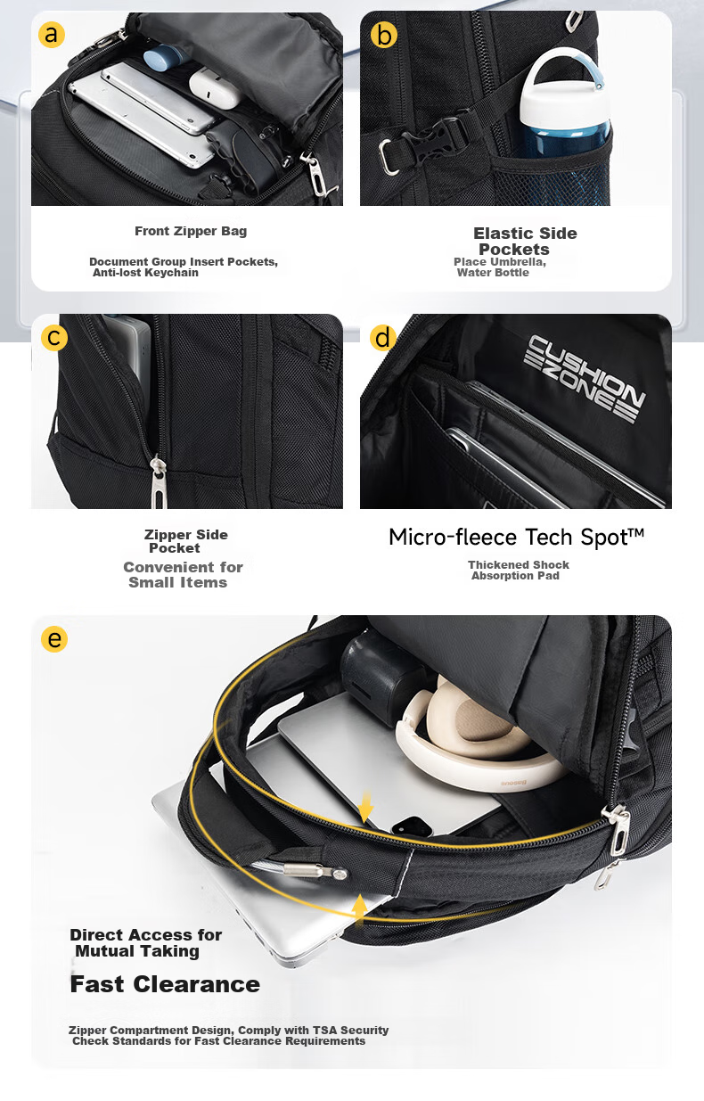 High Sierra Backpack, 37L Large Capacity, Weight-Reducing System, New Xueli Durable And Scratch-Resistant Outdoor Hiking Travel Bag 8