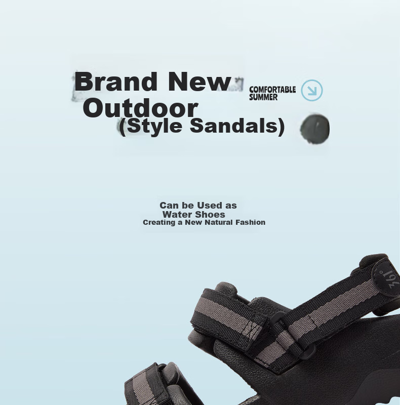 361° Men's Sports Sandals, Summer New Style, Outdoor Beach Casual Shock-Absorbing Soft-Soled Water Shoes, 672526711-5 4