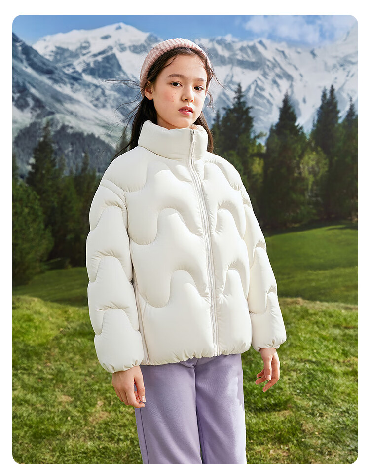 BALABALA balaOne Kids Down Jacket Girls Winter Stand Collar Warm Coat 2025 Trend 208425107001 6
