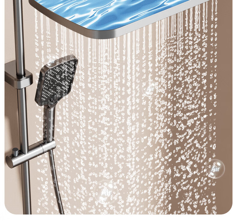 Jingshi Weideng Shower Faucet Set Bathroom Shower Head Pressurized Smart Gun Gray Integrated Shower Kit KWL 6