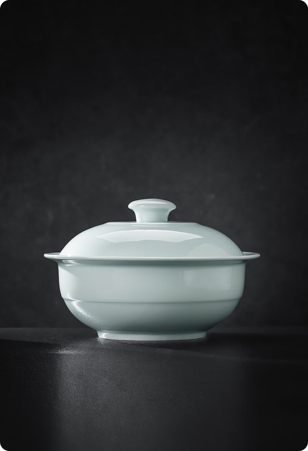 Jdz High-Temperature Ceramic Tableware Set, Home Use, Shadow Blue Bowls And Plates, Chinese-Style High-End Mid-Autumn Festival Gift, Dishwasher Safe, Flowing Shadow Patter 15