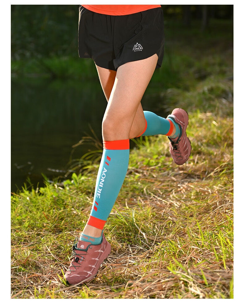 AONIJIE Sports Running Calf Sleeves Leg Guards Knee Support Breathable Elastic Compression for Muscle Strain Jogging 10