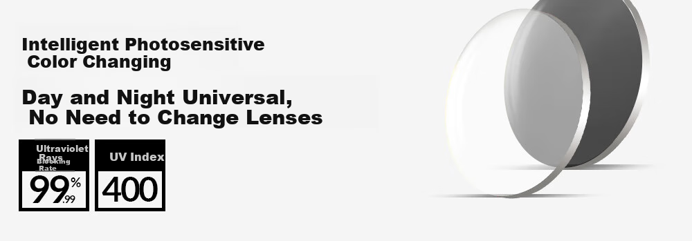 EVR Cycling Glasses with Transparent Smart Photochromic Lenses + Black And White Temple Arms 9