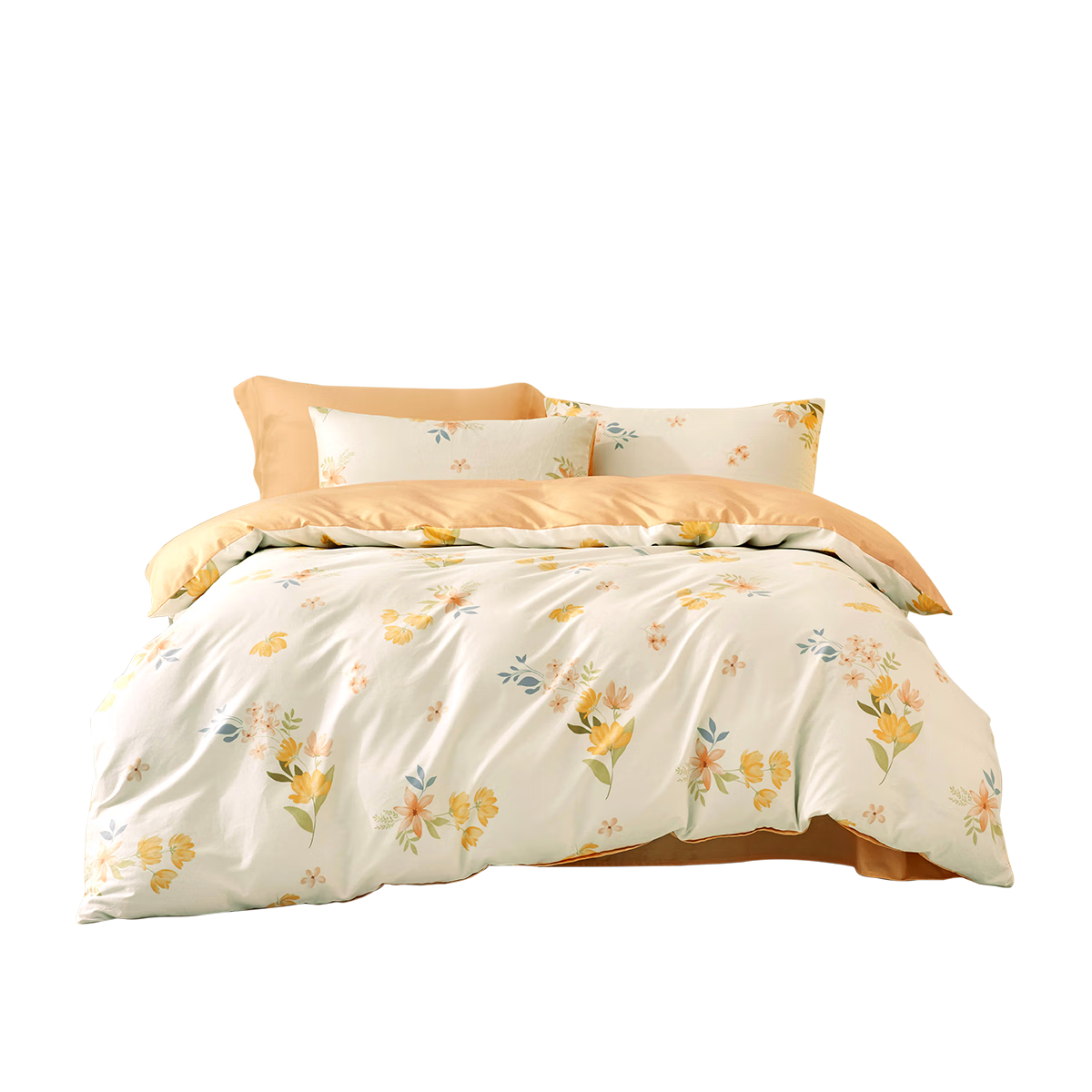 LOVO Luolai Home Textile 100% Cotton Duvet Cover Bedding 150x215cm Beige Student Dormitory