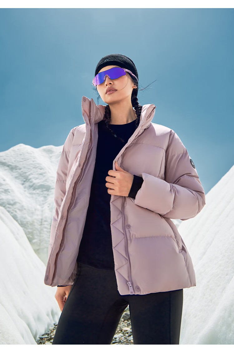 Pioneer Camp Warm Feather Women's Autumn Winter Insulated Windproof Outdoor Hooded Waist-Cinched Mid-Length Thickened Down Jacket 6