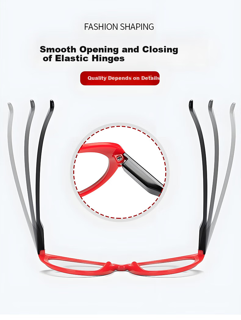 DRATRA High-Definition Reading Glasses for Women with Cat Eye Design, Fashionable Anti-Aging Effect, Comfortable Presbyopic Glasses for Elderly to Read Phone And See Far Away 3
