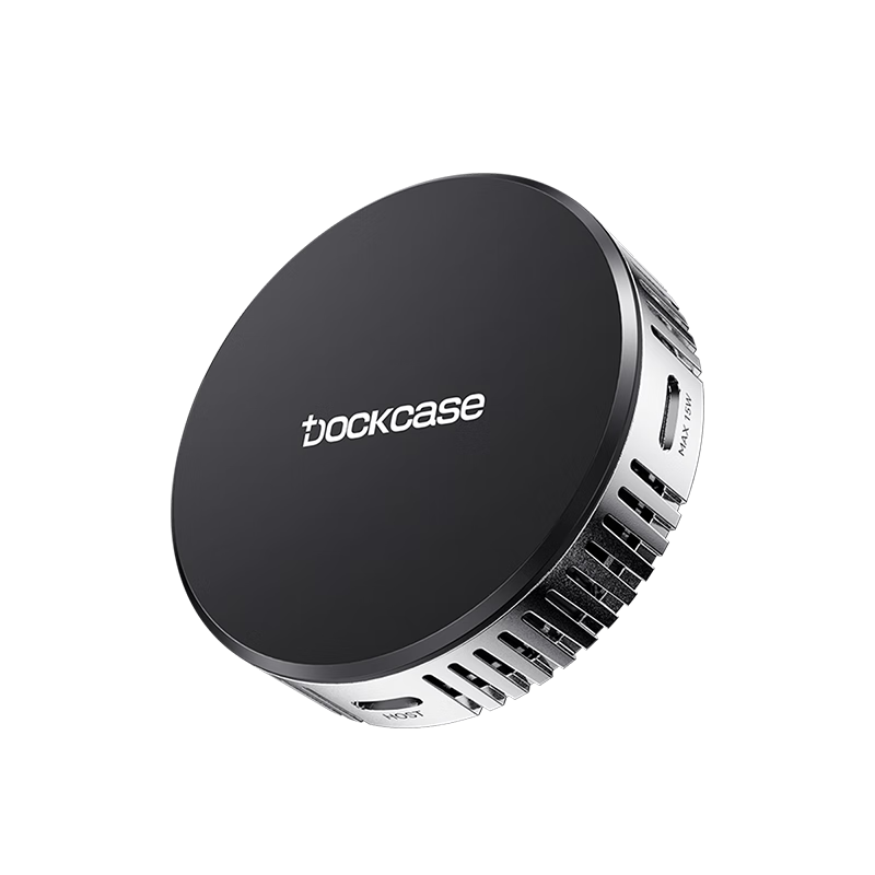 DOCKCASE Magnetic Fan 2230 SSD Enclosure for M.2 NVMe External Hard Drive Box, Compatible with IPhone 17 Pro, Phone Electronic Urine Bag Expansio