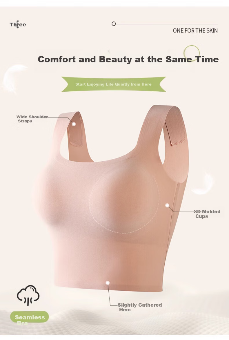 GUJIN Ice Silk Seamless Tank Top for Women with Built-In Bra Pads, Spring Thin New Style for Outer Wear, White XL 4