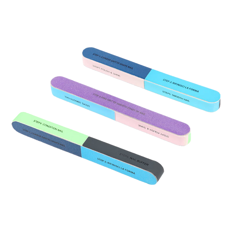Liqing 7-Piece Frosted Nail File Set [3 Pieces], Manicure Polishing Strip, Nail File Sponge Sanding Strip, Finger File Strip