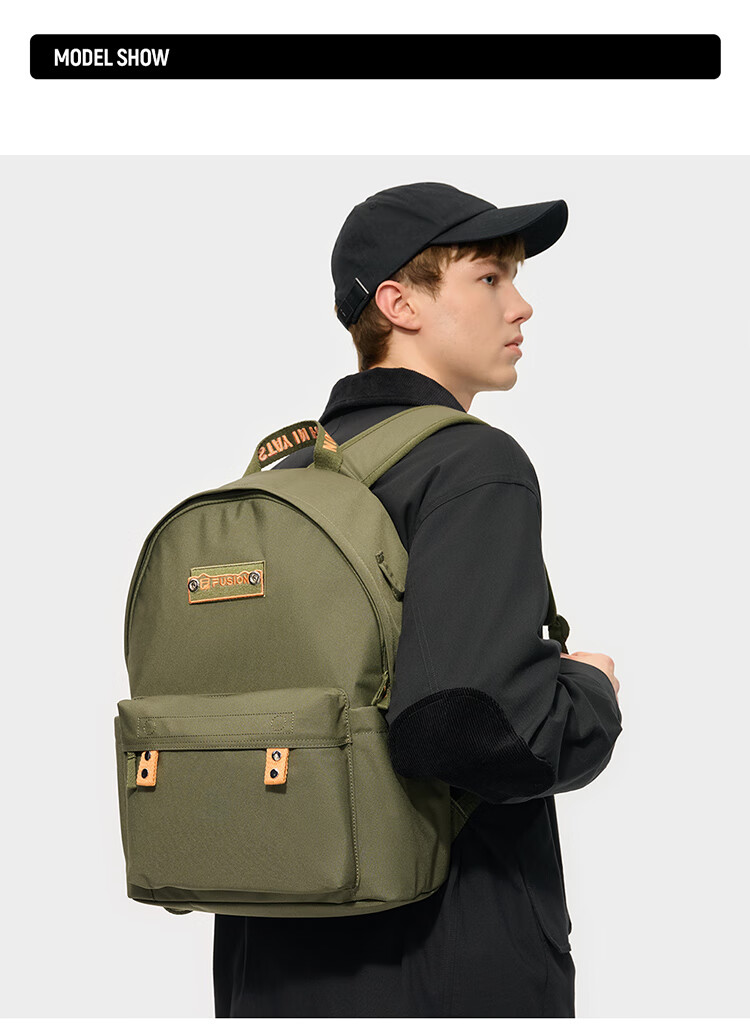 FILA FUSION FILA Trendy Couple's Backpack 2025 Winter Laptop Antibacterial Backpack 4