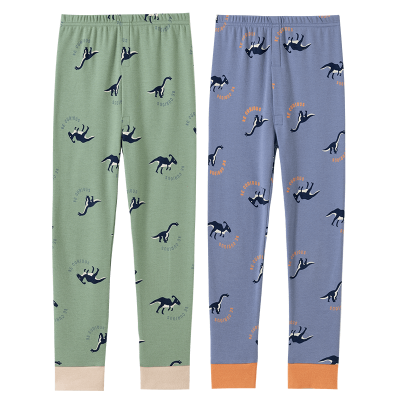 Dingguagua Dingguagua Children's Thermal Underwear 2-Pack A-Class Boys' Inner Wear Warm Pants Thin Style Boys' Size 140