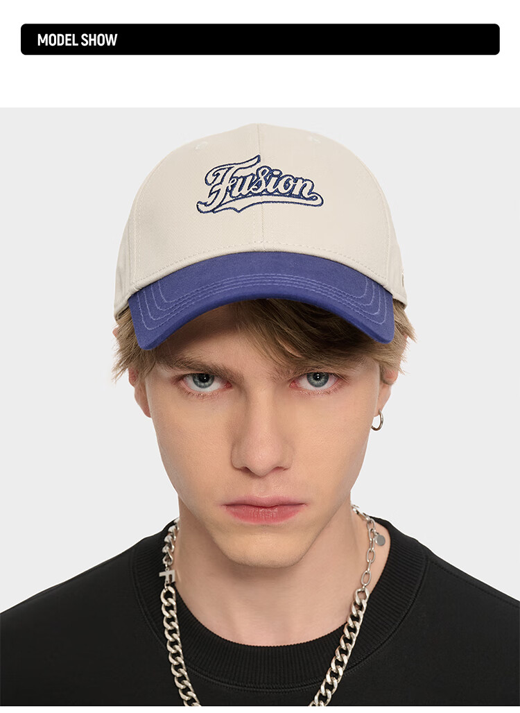 FILAFUSION FILA Trendy Couple's Colorblock Baseball Cap Autumn Sunshade Sports Hat 4