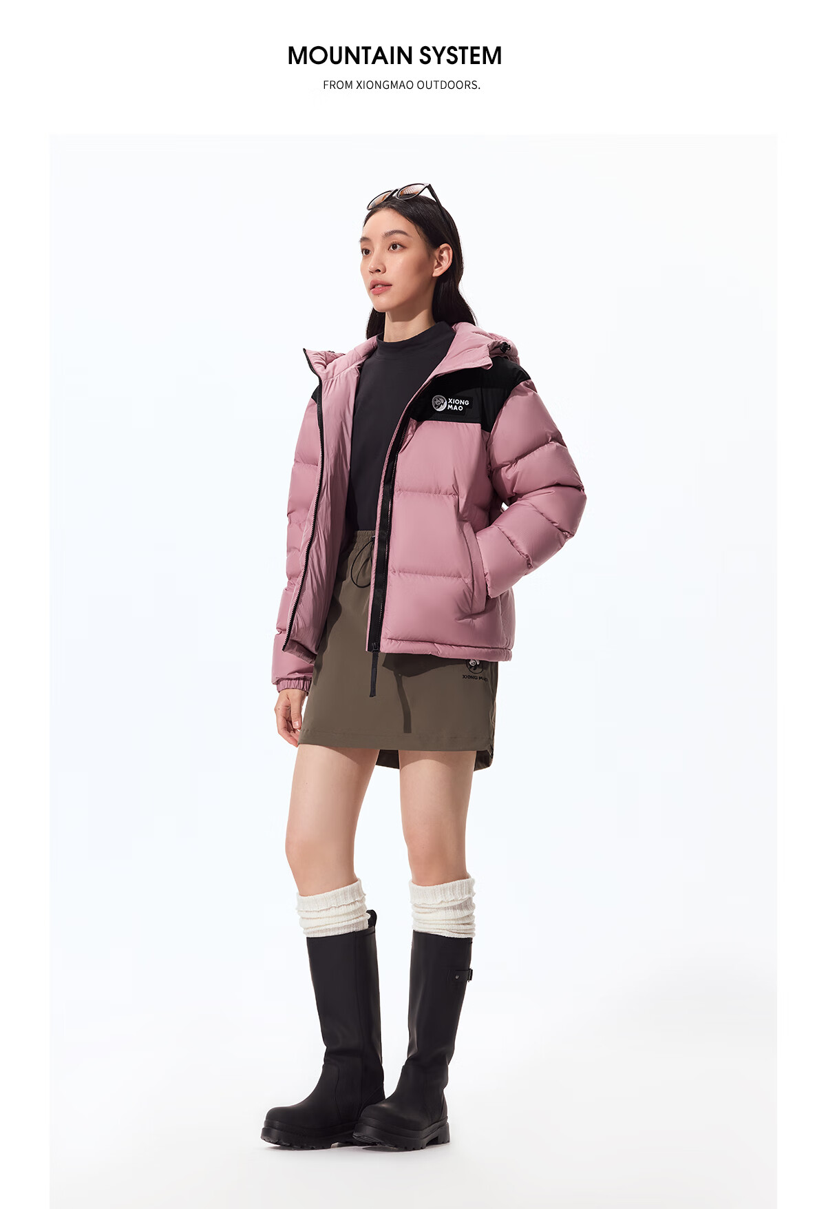 Panda Zhang Yuxi Style "Bubble" Down Jacket Unisex Autumn Winter Thickened Warm Hooded Puffer Coat 144Y5 23