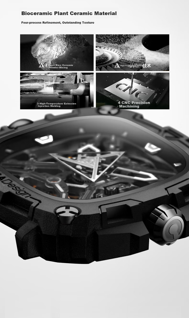 CIGA Design Jingjia Fengmang Series Mechanical Wristwatch, Trendy Energy Eye Fashion Men's Watch, Birthday Gift 6