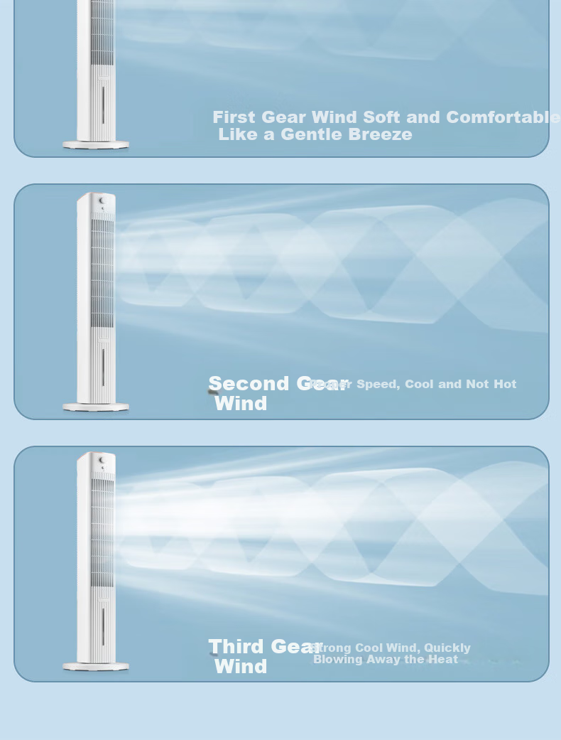 KONKA Air Cooler for Home Use, Cooling Fan, Floor-Standing Cold Air Machine, Single Cooling with Humidification, Electric Fan, Standing Water-Cooled Tower Fan, High-Power Bladeless Tower Fan, Portable Mini Air Conditioner KTAS-1004 5