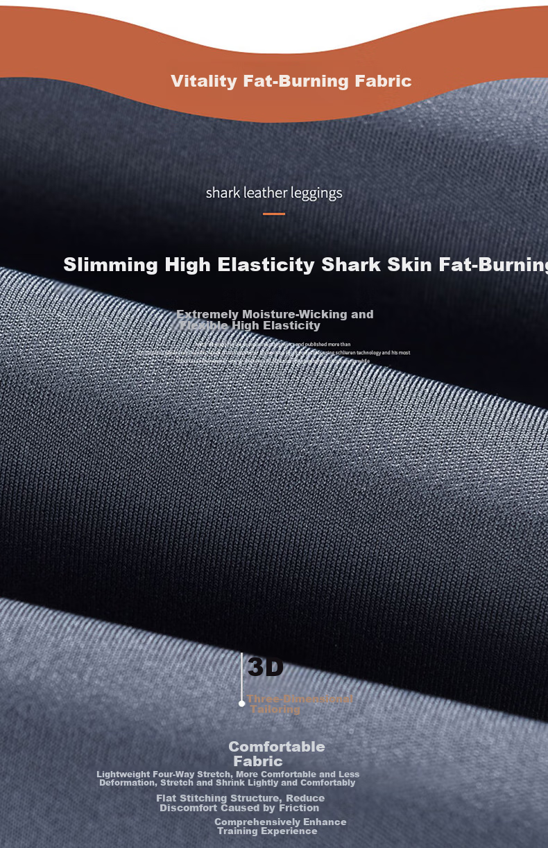 LangSha Shark Skin Five-Point Women's Outerwear Summer Thin Abdomen Control Hip Lift Yoga Cycling Seamless Safety Leggings 20