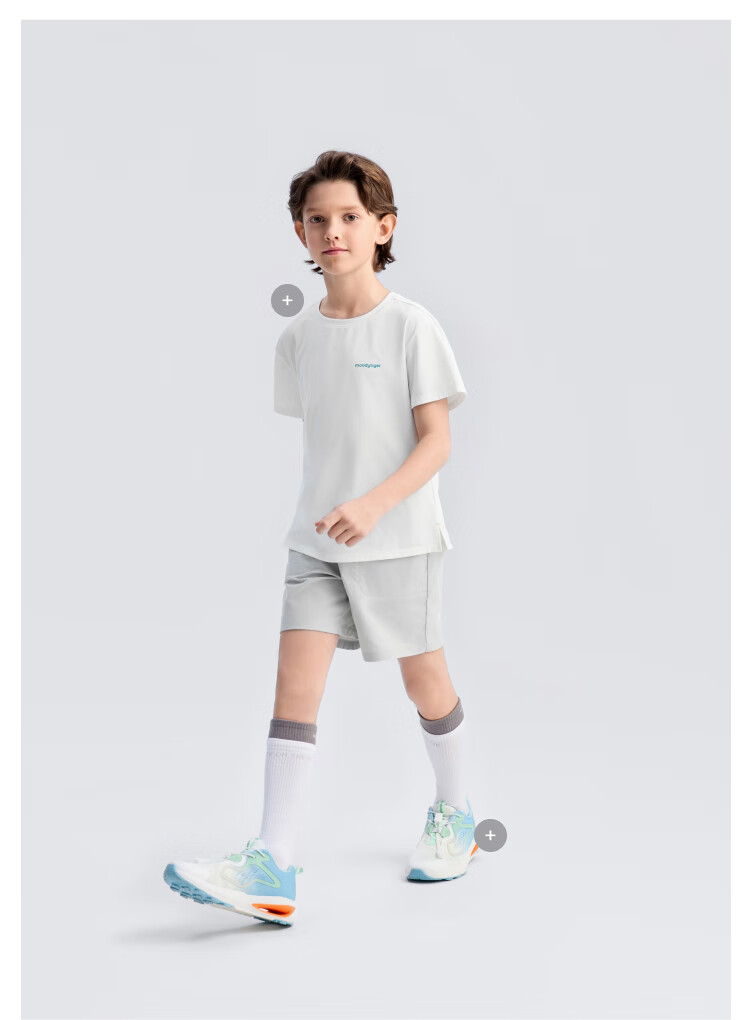 Moodytiger Boys' Shorts, Quick-Drying Lightweight Summer Children's Pants, Kids' Clothing, Simple Solid Color Versatile Loose Comfortable Sports Pants 9