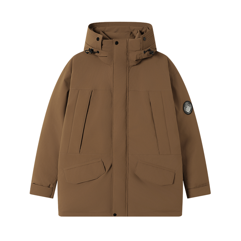 JD Original [90% White Duck Down] down Jacket for Men And Women, Parka 25 Winter New Style Triple Protection Coat, Khaki, 2XL