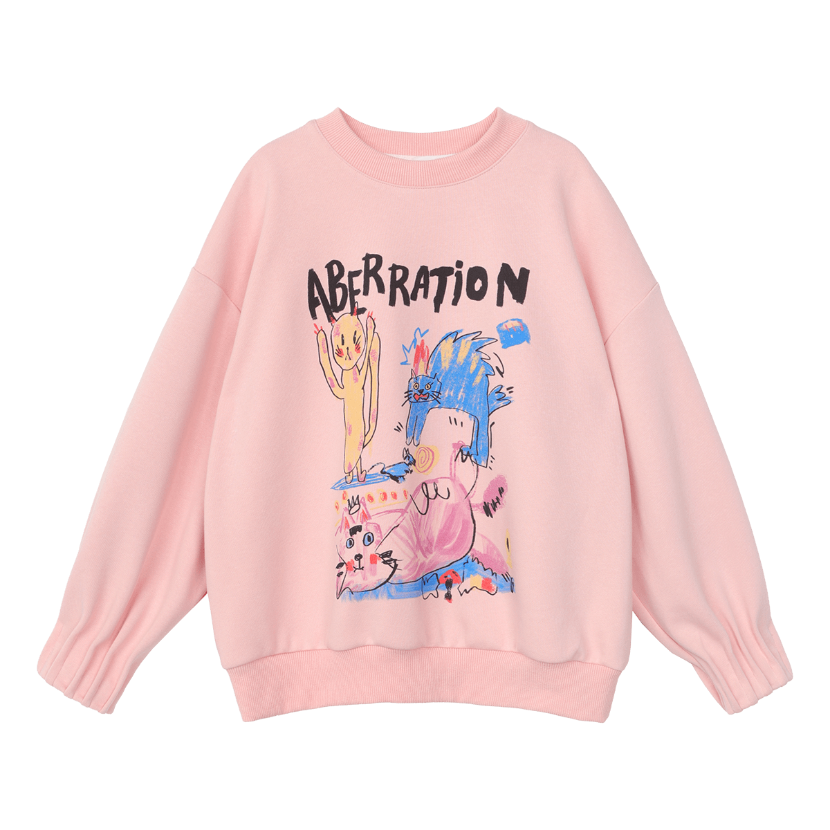 LUSON Chen Da Zhu Children's Clothing, Girls' Cartoon Sweatshirt, Spring And Autumn New Style, Trendy Kids' Autumn Top, Big Girls' Long-Sleeve