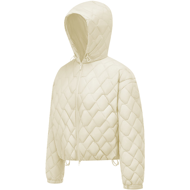 Bosideng Women's Spring and Autumn 90% Down Lightweight Hooded Loose Short Packable Commuter Warm Jacket
