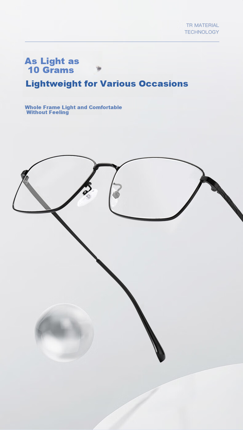 Volkswagen German, Men's Reading Glasses, Business Ultra-Light High Definition Anti-Blue Light Glasses, Brand Gift, Authentic Sunglasses - 150 5