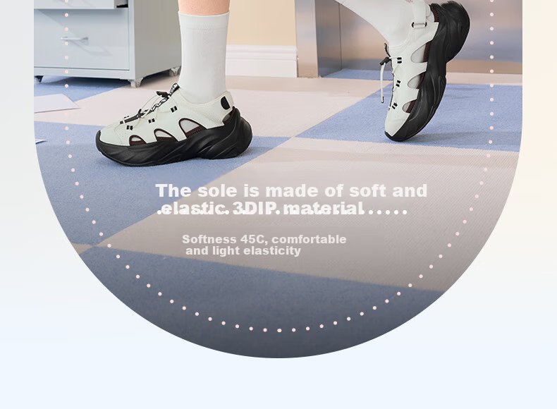 361° Sports Slippers, Thick-Soled Crocs-Style Clogs for Women, Summer Outdoor Water-Walking Mary Jane Sandals, 682526715-1 18