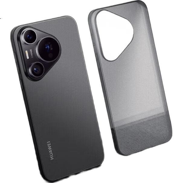 DIVI Чехол для Huawei Pura70 Pro, ультратонкий, матовый, полупрозрачный, черный