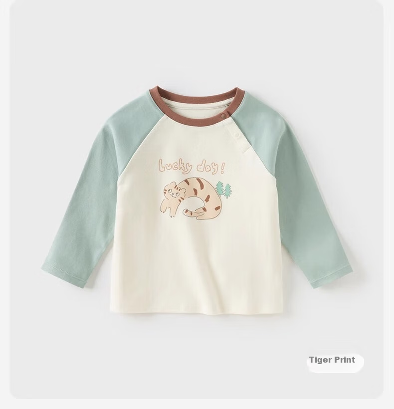 DAVE & BELLA Children's Long-Sleeve T-Shirt, Boys' Autumn Undershirt, Girls' Baby Knitted Cotton Top 13