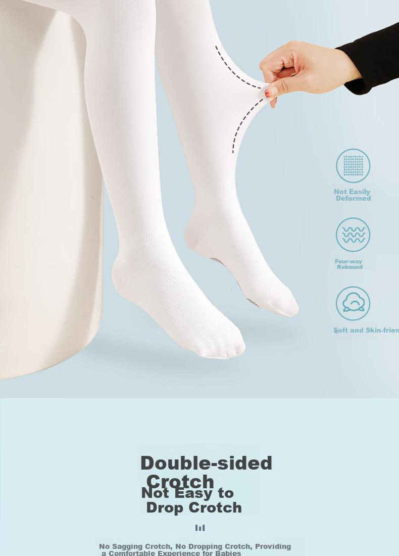 LangSha Children's Tights for Practice, Girls' Thin Leggings, Versatile Dance Socks, Student Dancing Socks, Kids' Socks 7