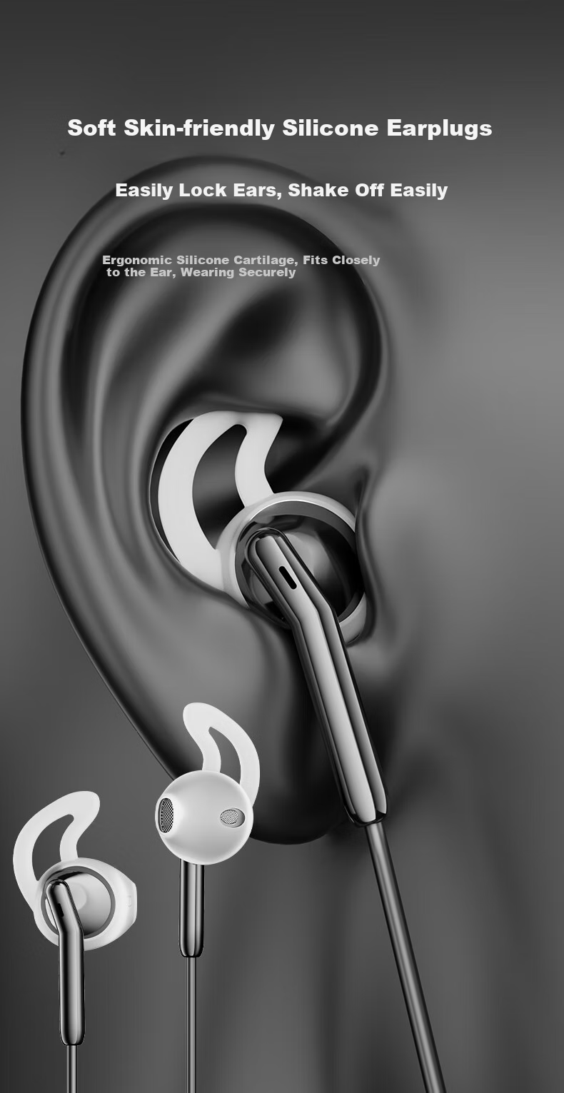 Wedoking Sleep ASMR In-Ear Wired Earphones Side-Sleep Noise-Isolating Noise-Cancelling 3.5mm Round Jack Wired Control Sleep Aid Anti-Snoring Compatible with Huawei Apple 15/16/17 12