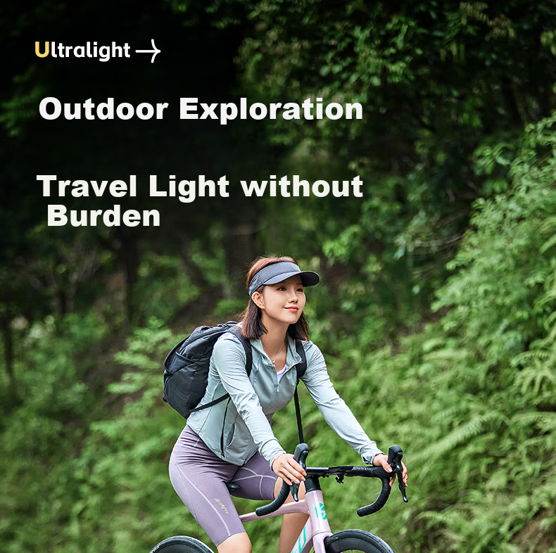 CAMEL Outdoor Cycling Backpack, Sports Rucksack, Lightweight Foldable Hiking Bag W9B318013B Black 4