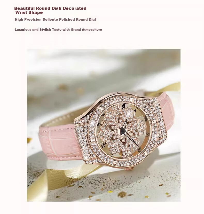 Disney Pentagram Women's Snow Goddess Quartz Watch Starry Sky Wristwatch Birthday Gift for Girlfriend 5