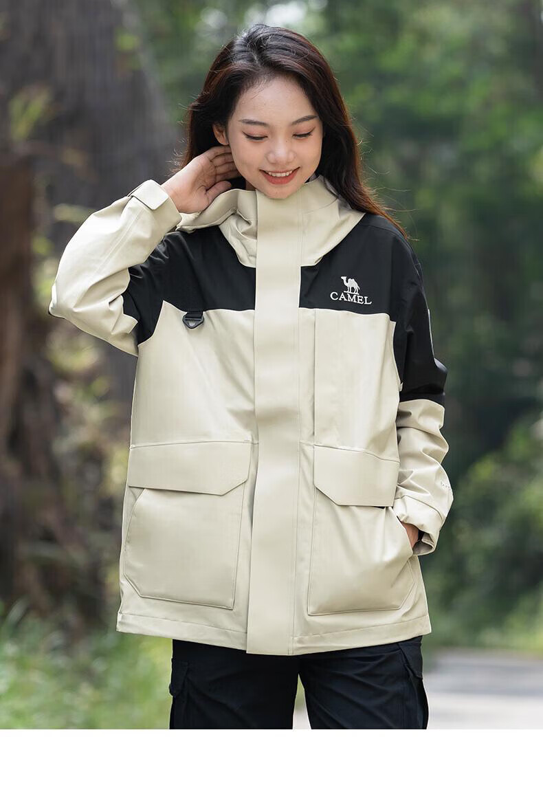 CAMEL Women's 3-in-1 Down Jacket Winter Detachable Liner Waterproof Coat 22