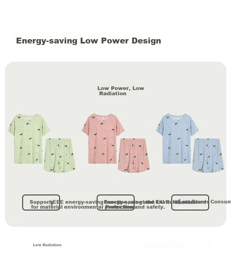 Hodo Summer Lightweight Tencel Cotton Printed Polka Dot Floral Women's Simple Wearable Short-Sleeve Pajama Set 6