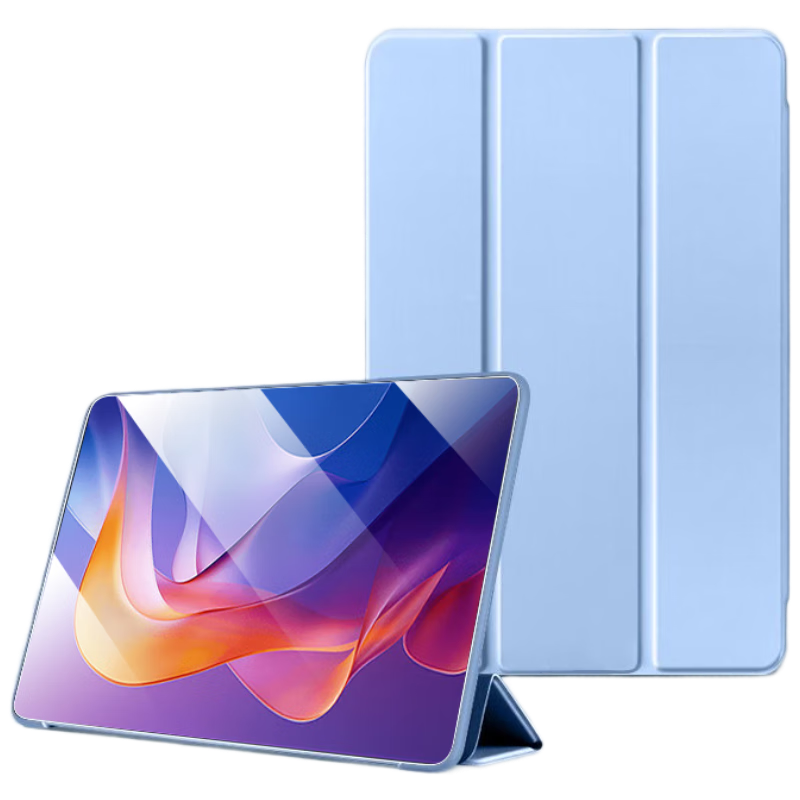 HBOALG Protective Case for Redmi Pad 2 Tablet, Compatible with 11-Inch 2025 Xiaomi Redmi Model, Foldable Cover, Full Protection Case, Smart Sleep/Wake Function, Blue Color