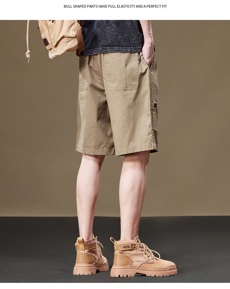 JEEP High-Quality Casual Five-Point Shorts for Men, Summer 2026 Lightweight Mid-Length Pants 10