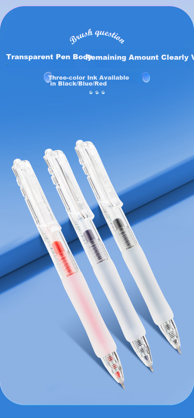 M&G Stationery [National Day Gift] Retractable Quick-Drying Gel Pen, I-Write Exam Pen, Student 0.5mm Red Pen, Signature Pen with ST Tip, Red, 5 Pens/Box, 89715C 6