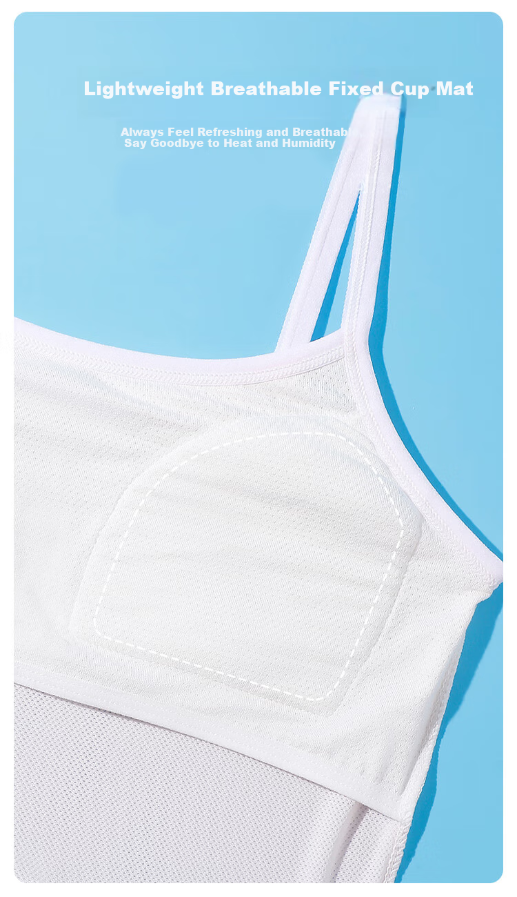 FitonTon Children's Underwear, Thin Girls' Anti-Nipple Camisole, Student Girls' Vest, Puberty Vest Underwear 9