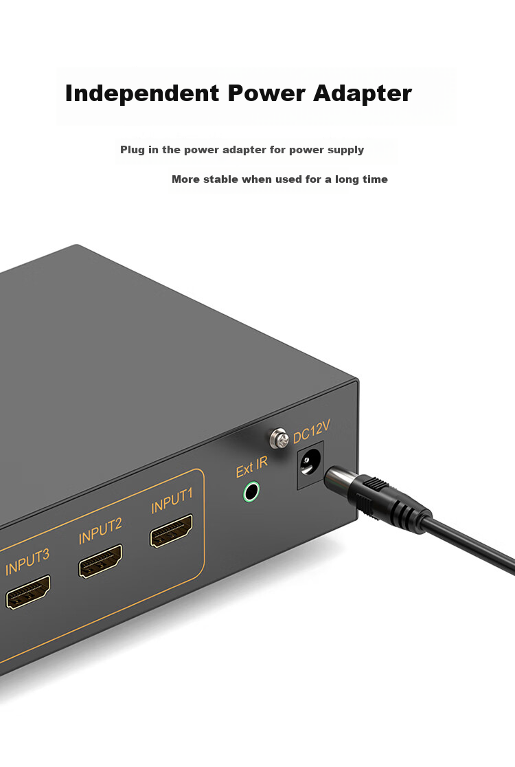 EKL High-Definition HDMI Seamless Switcher 8-In 2-Out 1-Out 4K Video Seamless Switching No Black Screen with Picture Splitter Computer TV VCR Audio Separation 812HA 13