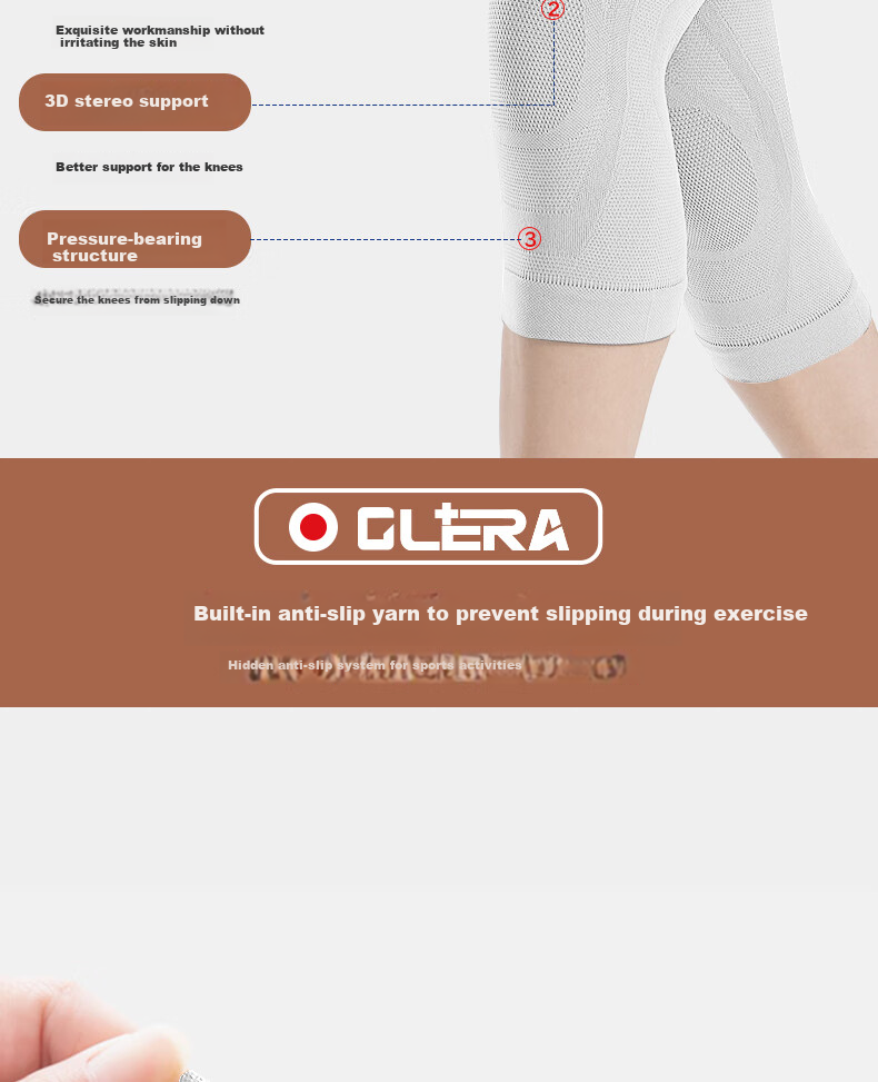 Olera Knee Brace Patellar Strap for Medical Meniscus Injury, Knee Pain, Joint Pain, Breathable Sports Basketball Support 7
