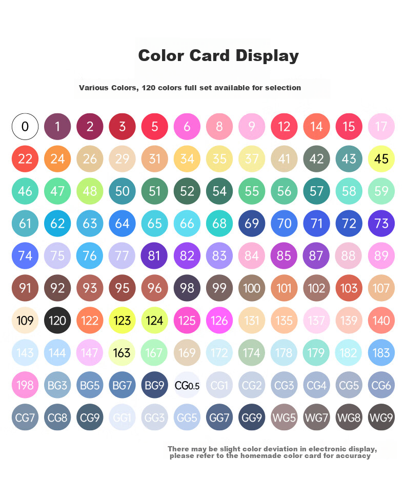 Touchcolor 4th Generation Dual-Tip Markers, Soft And Hard Tips, Oil-Based Watercolor Pens for Students And Art Majors, Anime Drawing Pens, Quick-Drying Highlighters, 120 Colors, Children's Colorful Holiday Gift 12