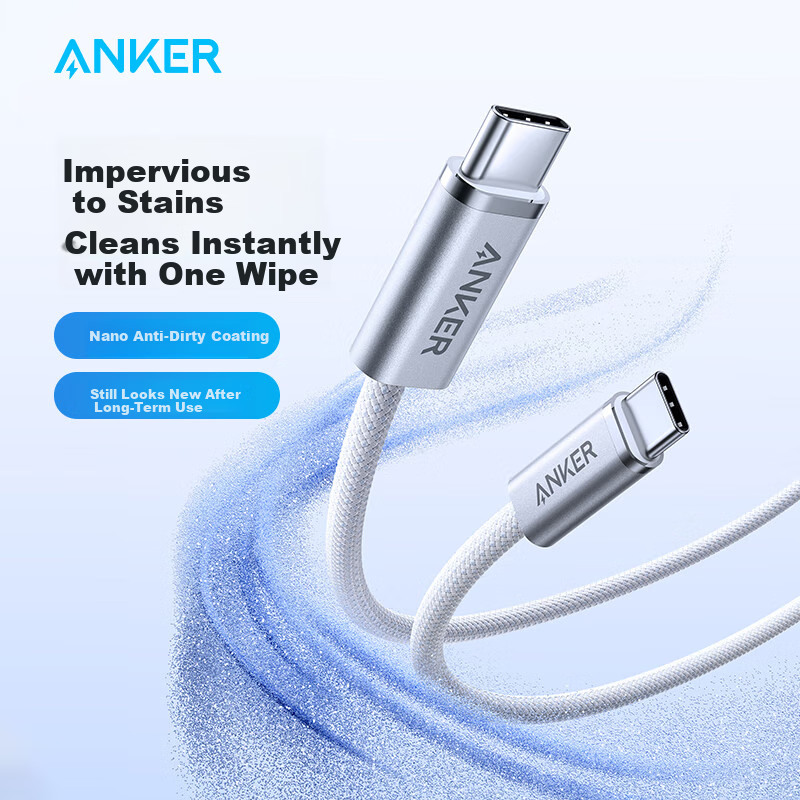 Кабель ANKER PowerLine+ III USB-C to Lightning, 140W, 1м, белый