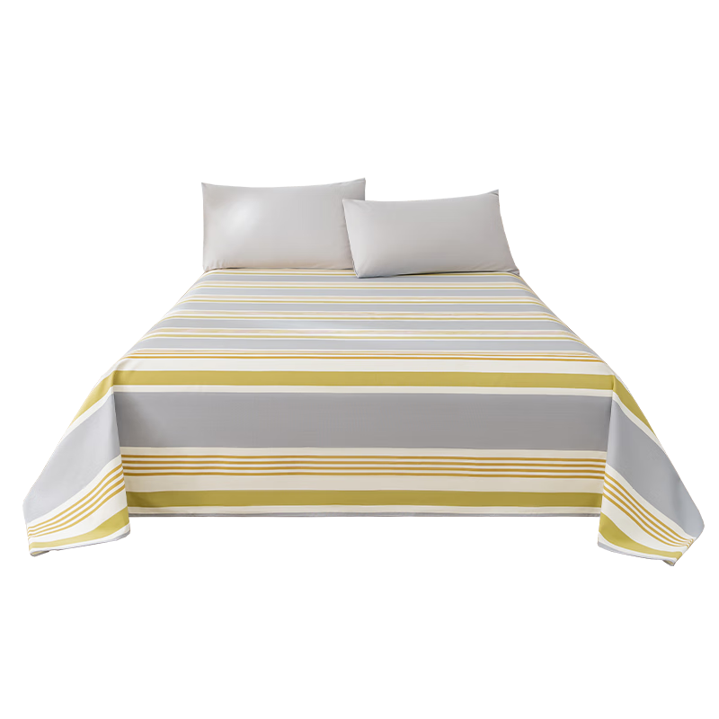 JD Jingzao Coarse Cloth Bed Sheet Single Piece Class A Skin-friendly Breathable Comfortable Durable 150*210cm Morning Light