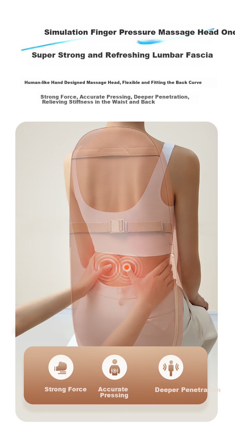 OGAWA Massage Back Cushion for Waist, Back, Buttocks, Legs, Full Body Heat Therapy Massage Device Home Car Office Chair Pad Practical Birthday Gift for Parents Boyfriend Girlfriend 1206 Xingyun Milk Coffee 14