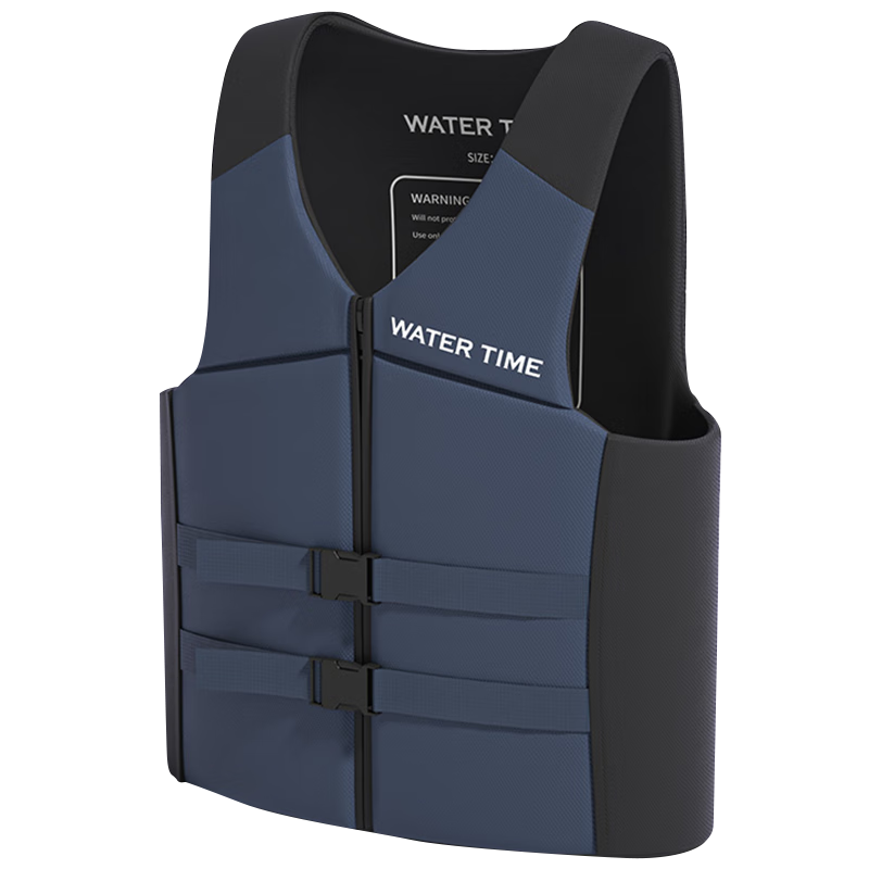 WATERTIME Snorkeling Adult Life Jacket for Surfing, Swimming, Fishing, Portable Vest, Kayaking Buoyancy Vest, Deep Sea Blue, L