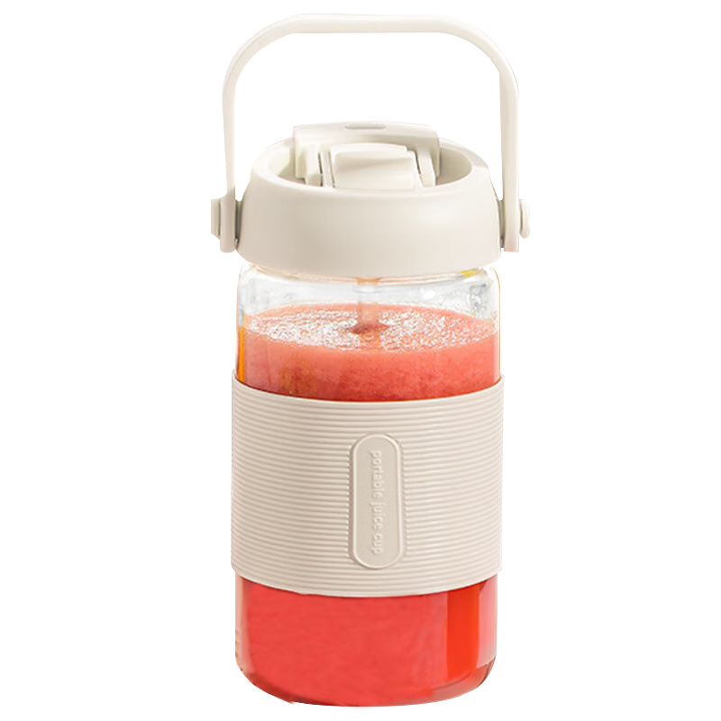 Liven Portable Electric Juicer Cup for Juicing, Baby Food Maker, Ice Crusher, Outdoor Travel Cup with Automatic Cleaning Function, High Borosilicate Glass LLJ-A719
