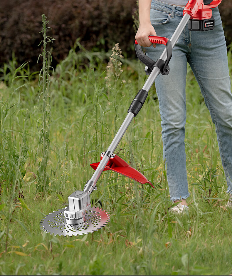 Prand Electric Cordless Lawn Mower Handheld Grass Trimmer Lithium Battery Lawn Mower Multifunctional Brush Cutter Weed Remover 2