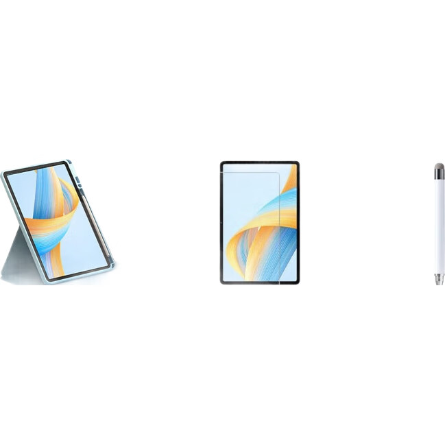 Защитный чехол MAGUS для Redmi Pad SE, обложка для Redmi Pad 2, полноэкранная защита от ударов, вращающийся с держателем для стилуса, набор из прозрачного акрилового закаленного стекла с сенсорным экраном, синий